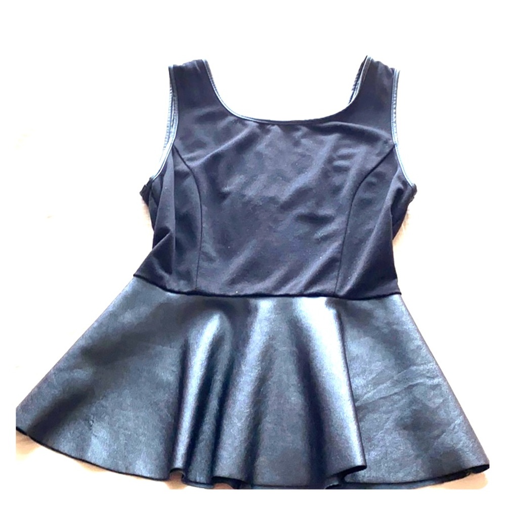 Black Peplum top